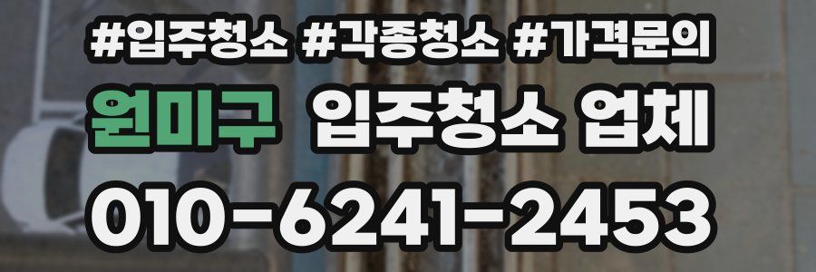 원미구 입주청소 업체
