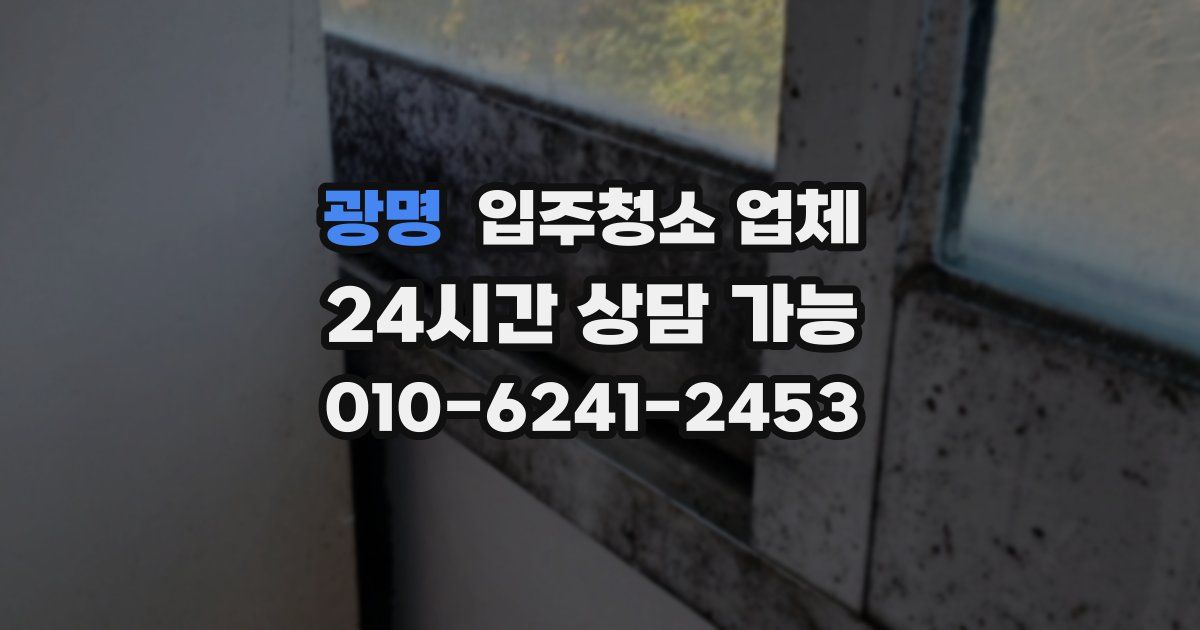 광명 입주청소 업체