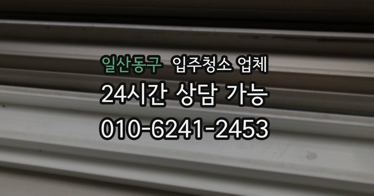 일산동구 입주청소 업체
