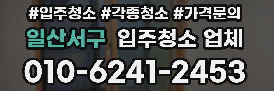 일산서구 입주청소 업체