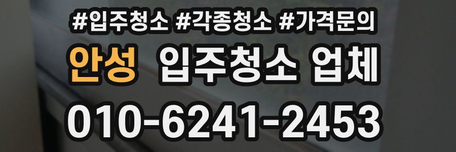 안성 입주청소 업체