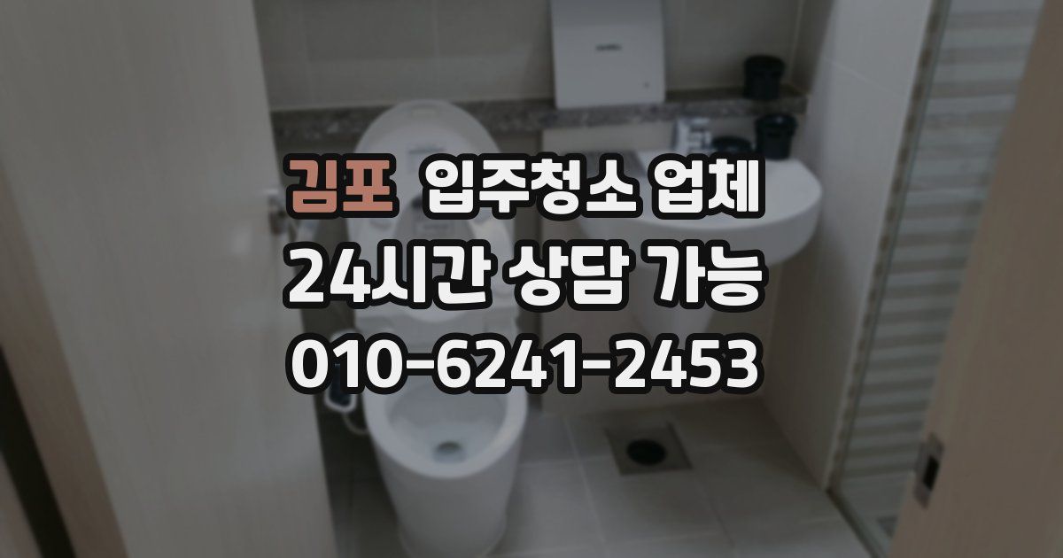 김포 입주청소 업체
