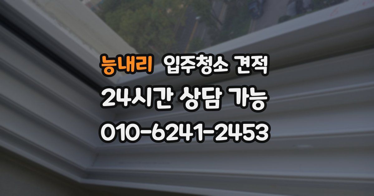 능내리 입주청소 견적