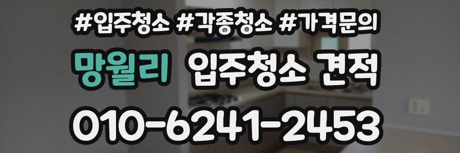 망월리 입주청소 견적