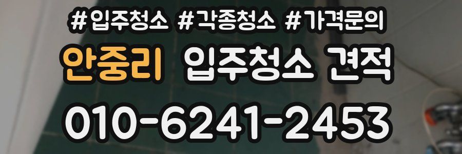 안중리 입주청소 견적