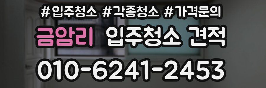 금암리 입주청소 견적