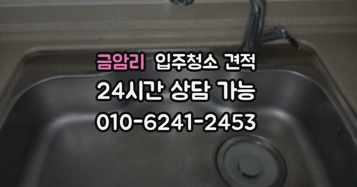 금암리 입주청소 견적