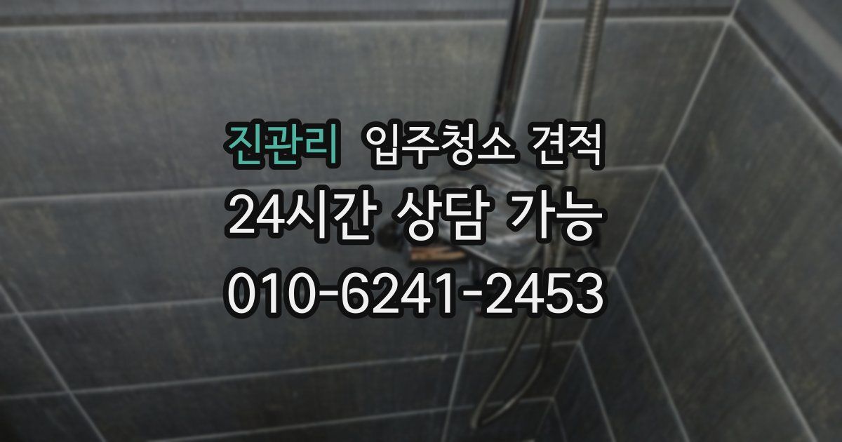 진관리 입주청소 견적
