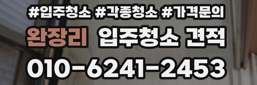 완장리 입주청소 견적