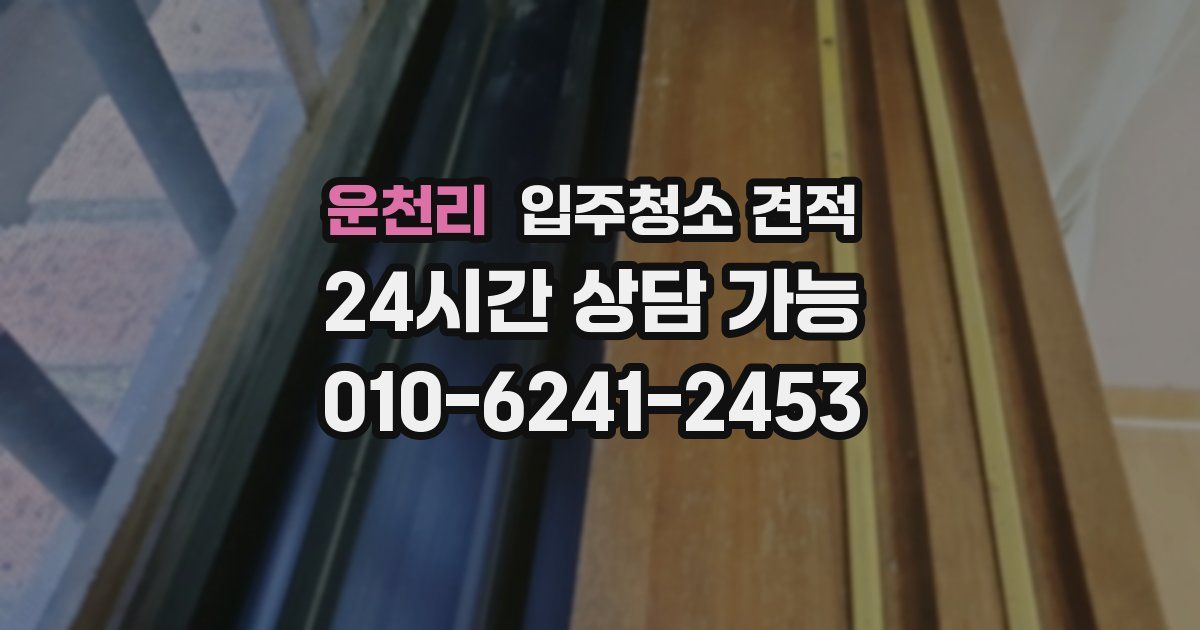 운천리 입주청소 견적