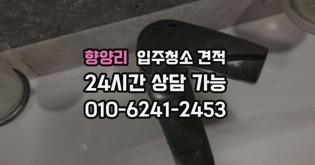 향양리 입주청소 견적