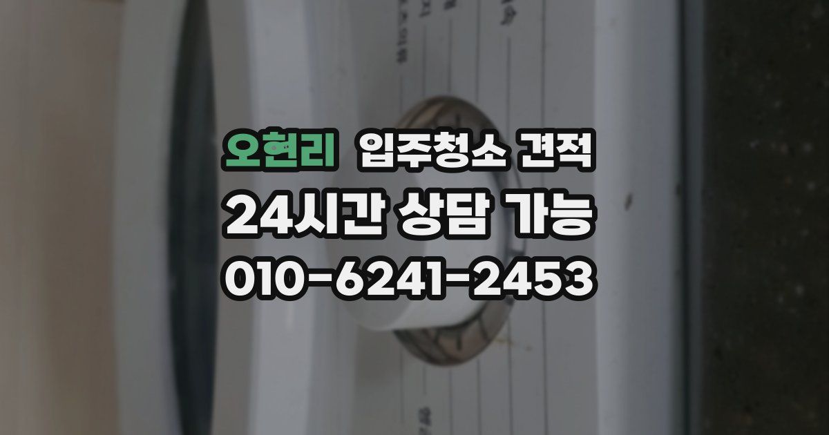 오현리 입주청소 견적