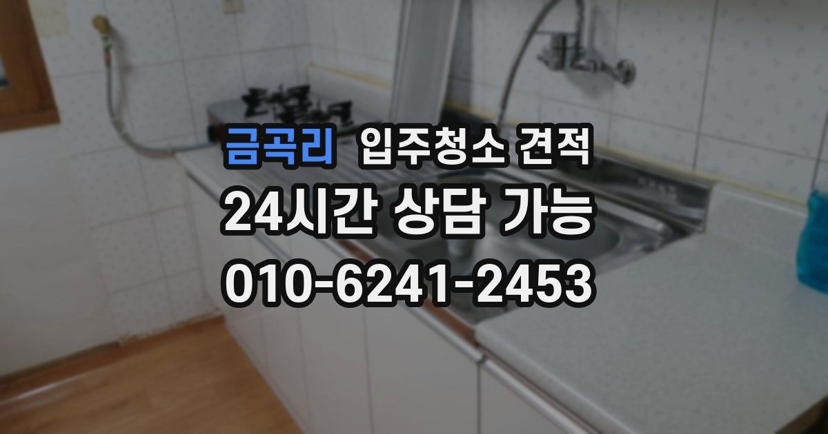 금곡리 입주청소 견적