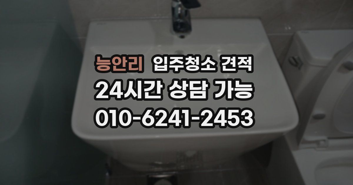 능안리 입주청소 견적