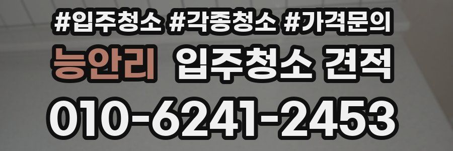 능안리 입주청소 견적