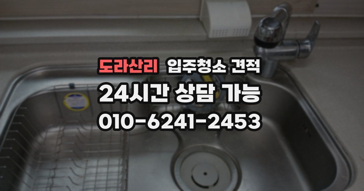 도라산리 입주청소 견적