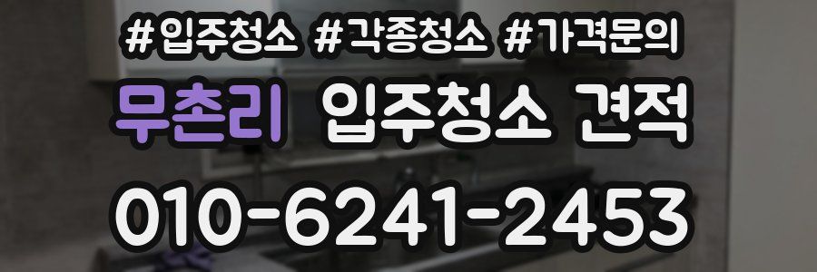 무촌리 입주청소 견적