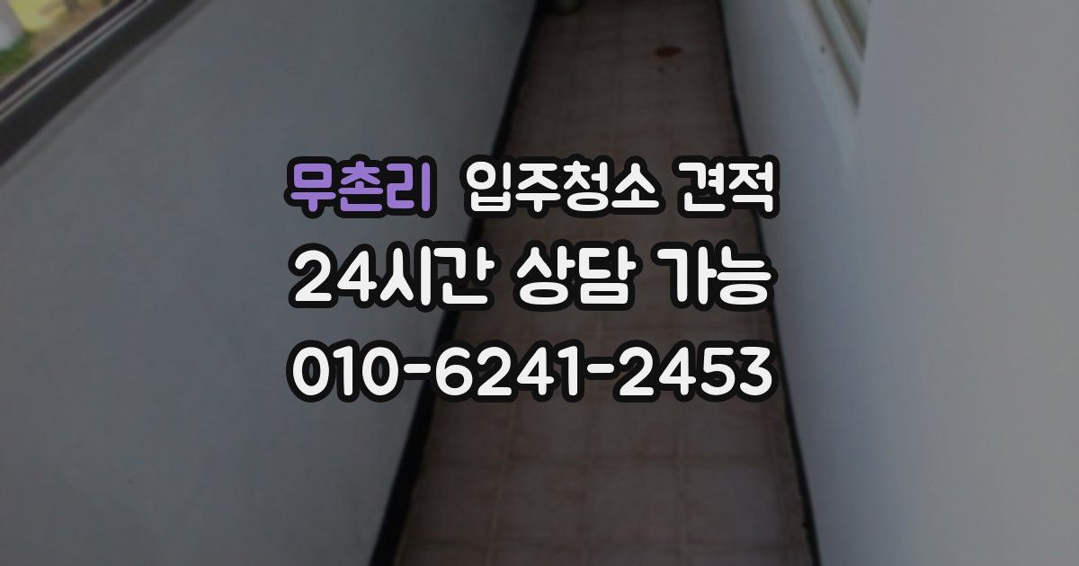 무촌리 입주청소 견적