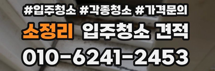 소정리 입주청소 견적