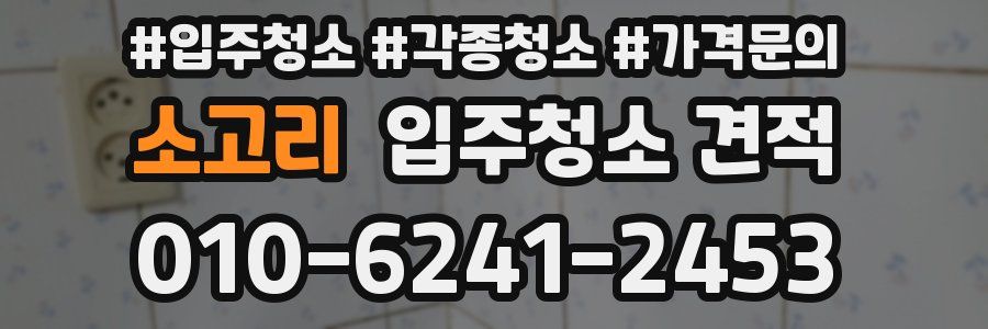 소고리 입주청소 견적