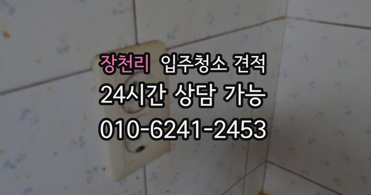 장천리 입주청소 견적