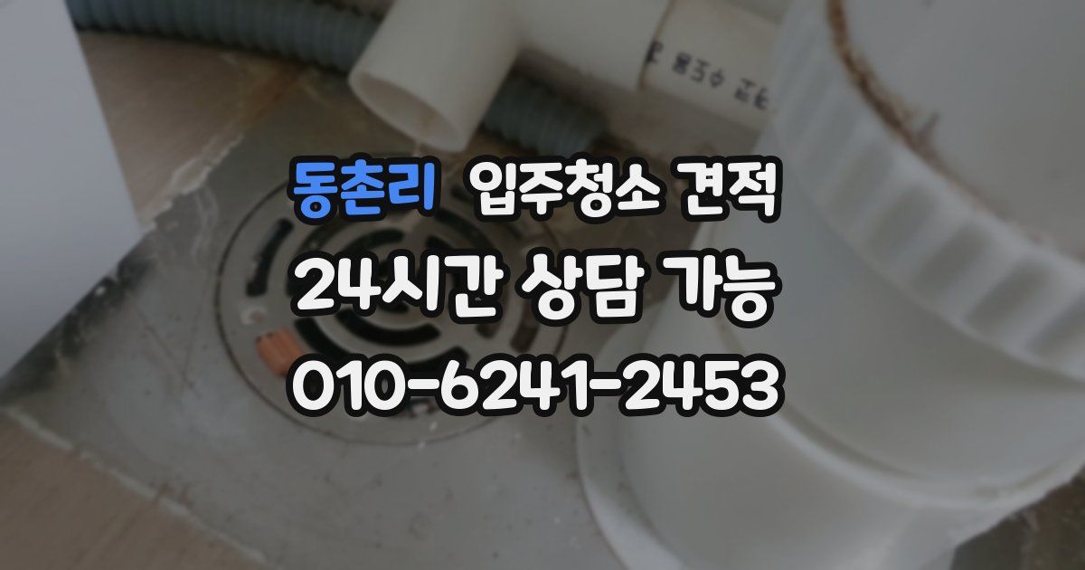 동촌리 입주청소 견적