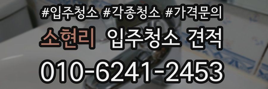 소현리 입주청소 견적