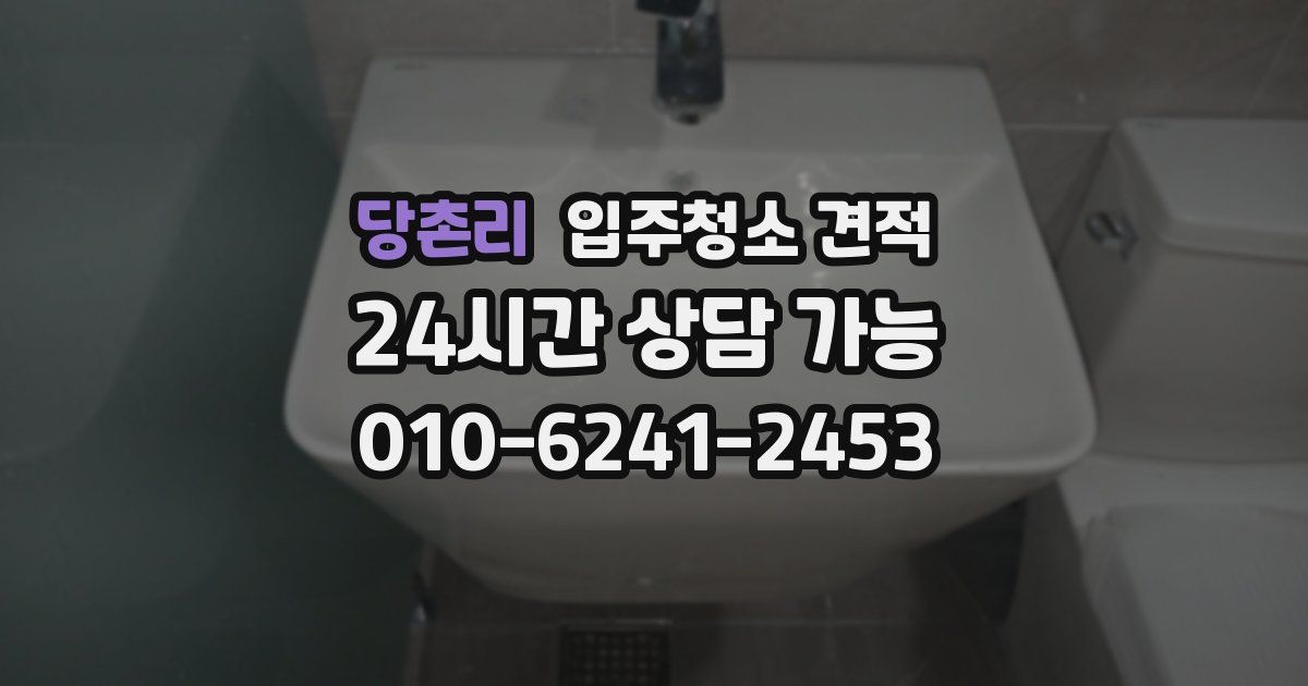 당촌리 입주청소 견적