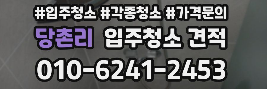 당촌리 입주청소 견적