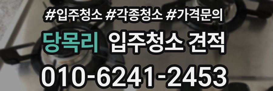 당목리 입주청소 견적