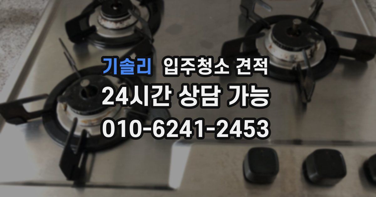 기솔리 입주청소 견적