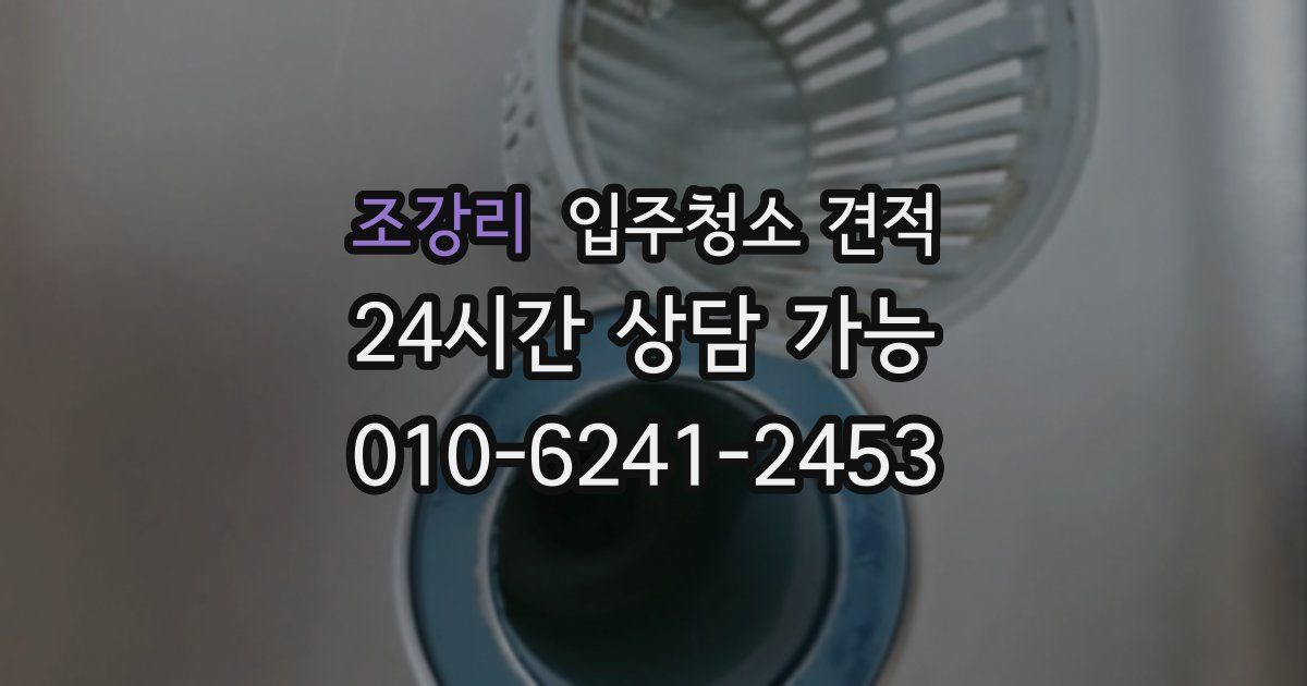 조강리 입주청소 견적
