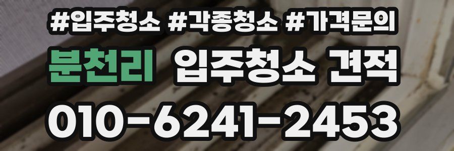 분천리 입주청소 견적