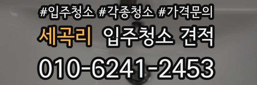 세곡리 입주청소 견적