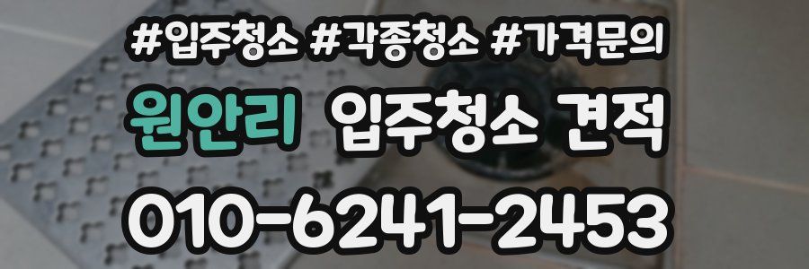 원안리 입주청소 견적