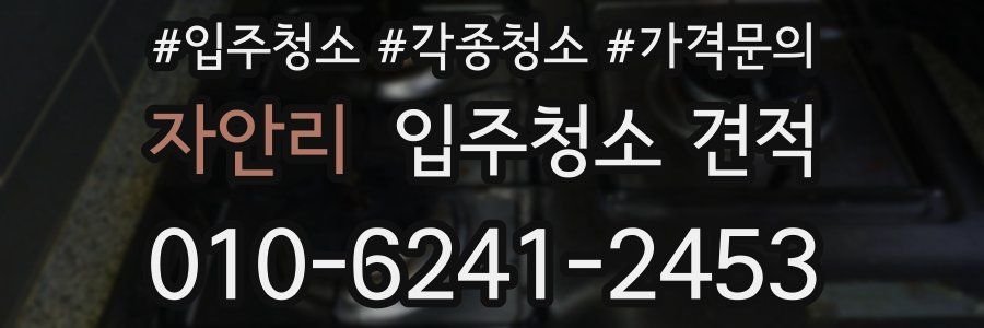 자안리 입주청소 견적