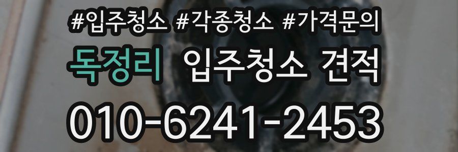 독정리 입주청소 견적