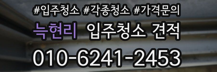 늑현리 입주청소 견적