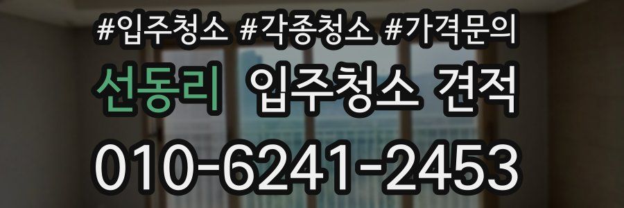 선동리 입주청소 견적
