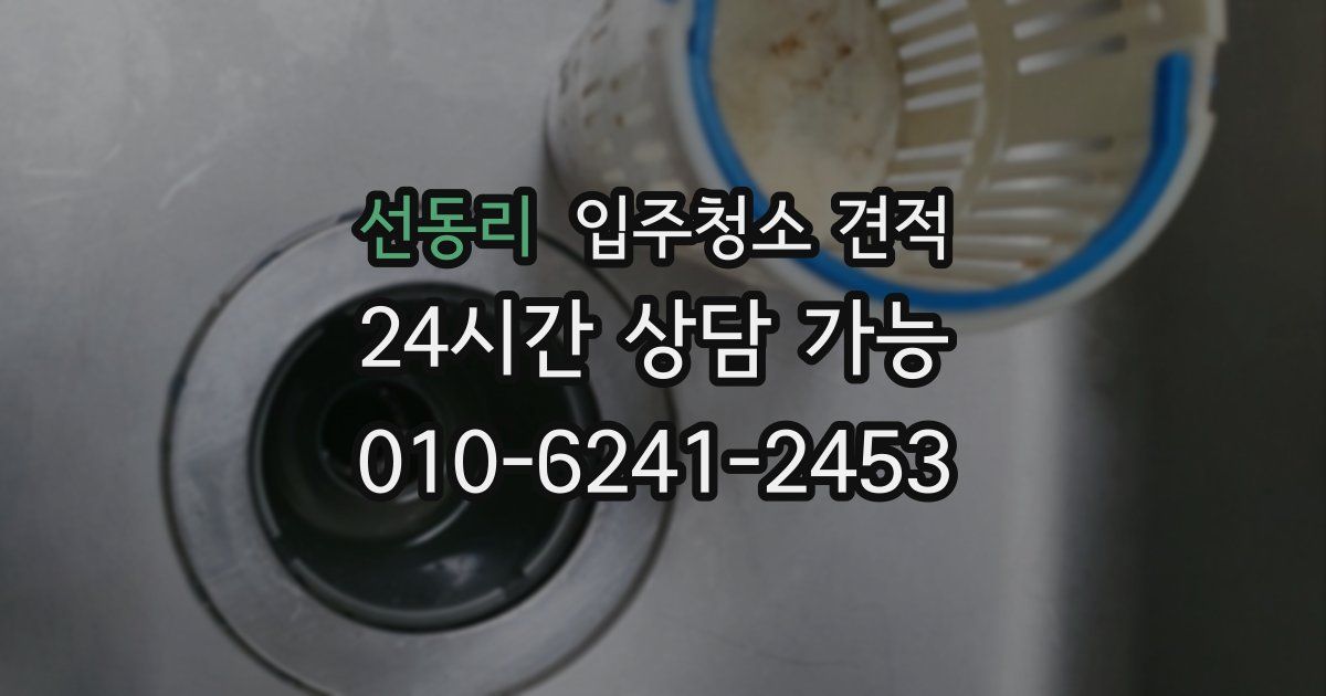 선동리 입주청소 견적