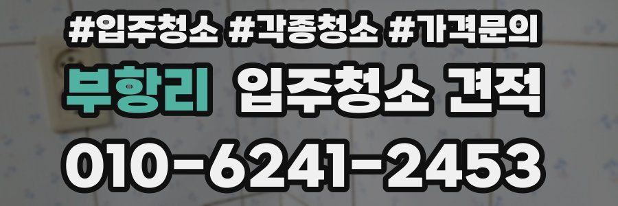 부항리 입주청소 견적