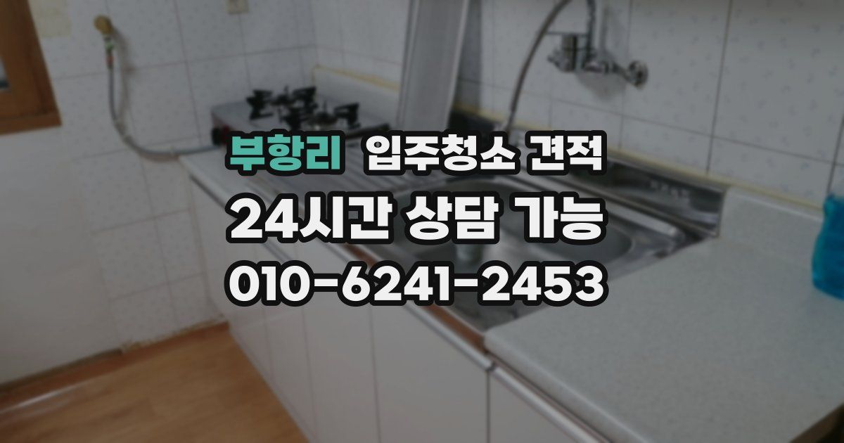 부항리 입주청소 견적