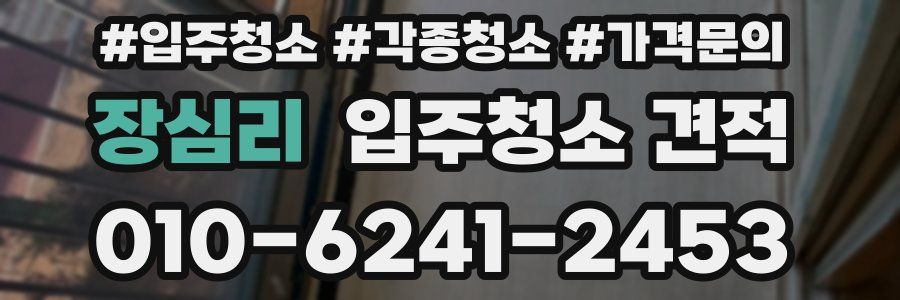 장심리 입주청소 견적