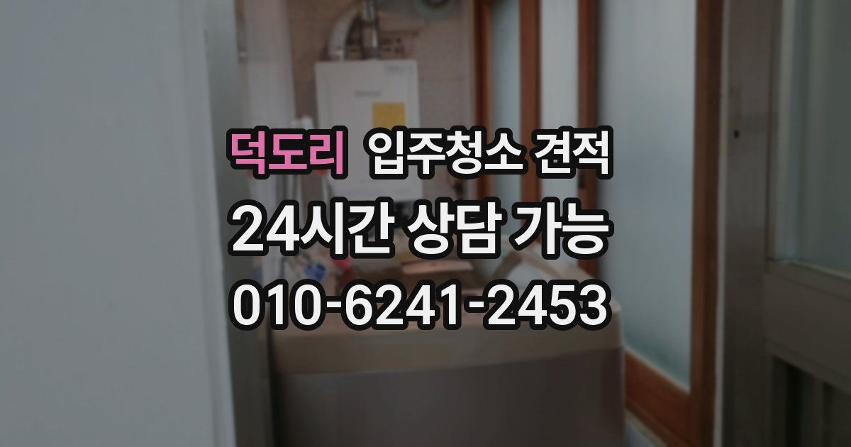 덕도리 입주청소 견적