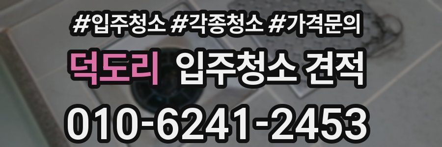 덕도리 입주청소 견적