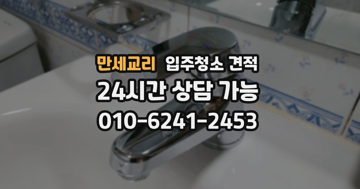 만세교리 입주청소 견적