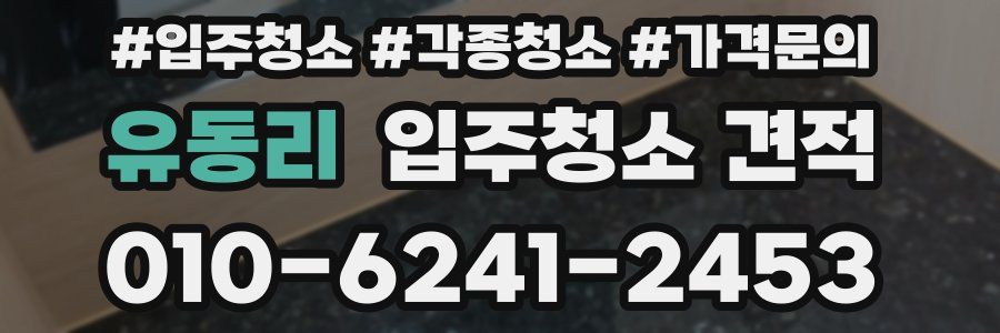 유동리 입주청소 견적