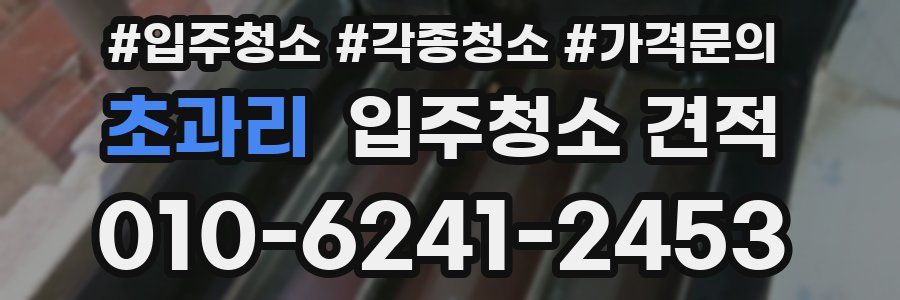 초과리 입주청소 견적