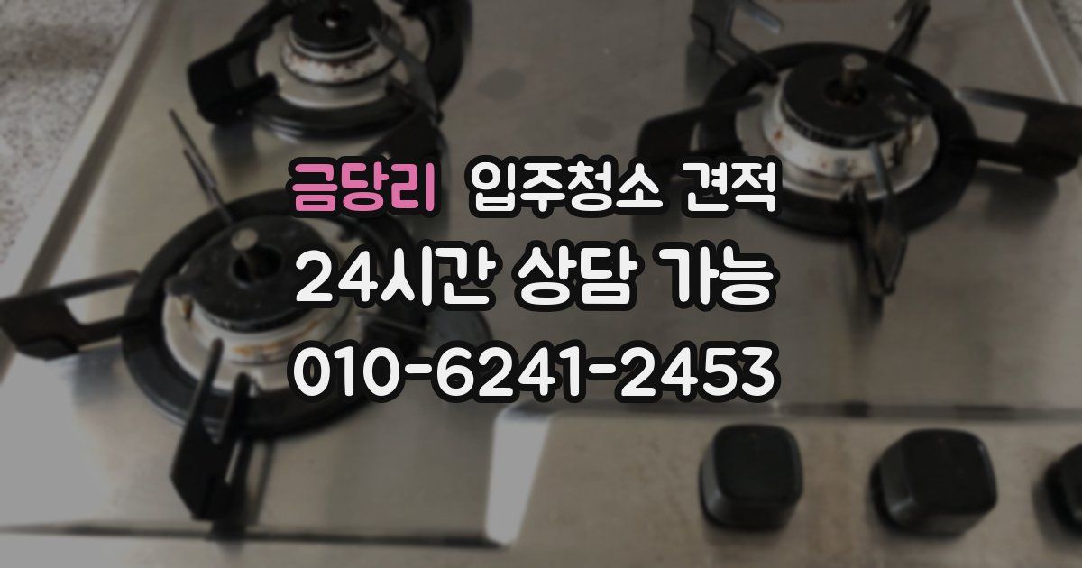 금당리 입주청소 견적