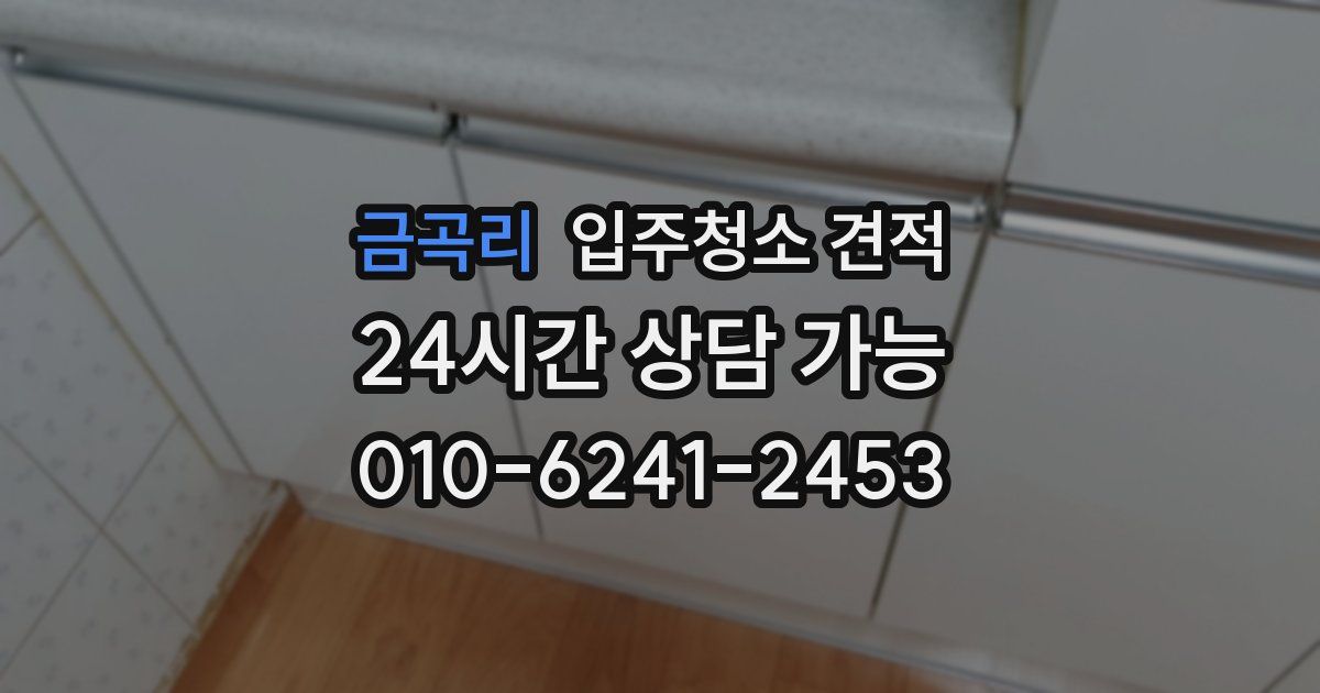 금곡리 입주청소 견적
